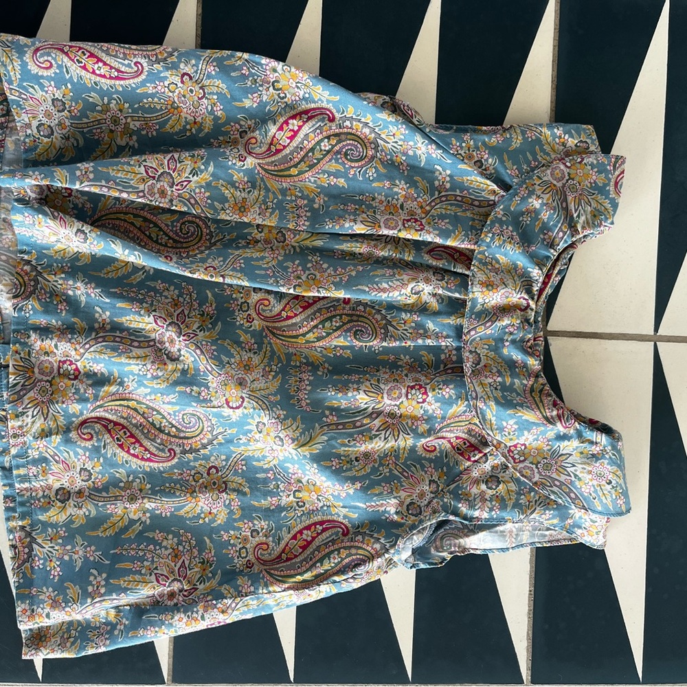 Bonpoint Floral Paisley Blue top